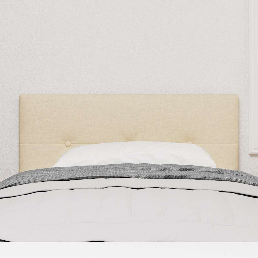 Led Sengegavl Med Led -strimmellys Creme 90 Cm Stof - Billede 4