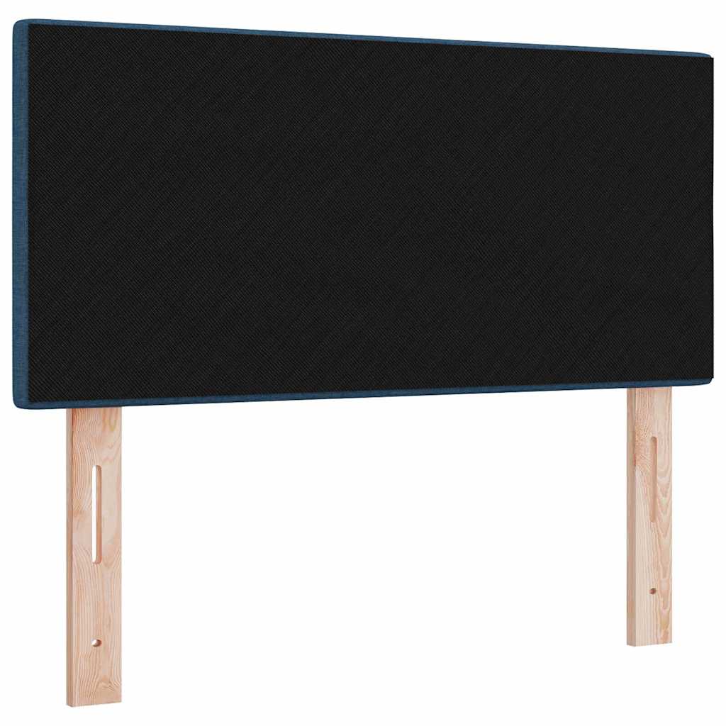 Led Sengegavl Med Led -strimmellys Blå 90 Cm Stof - Billede 8