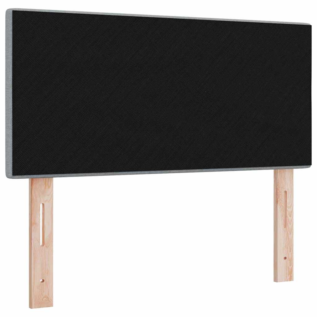 Led Sengegavl Med Led -strimmellys Manuel Lysegrå 100 Cm Stof - Billede 7