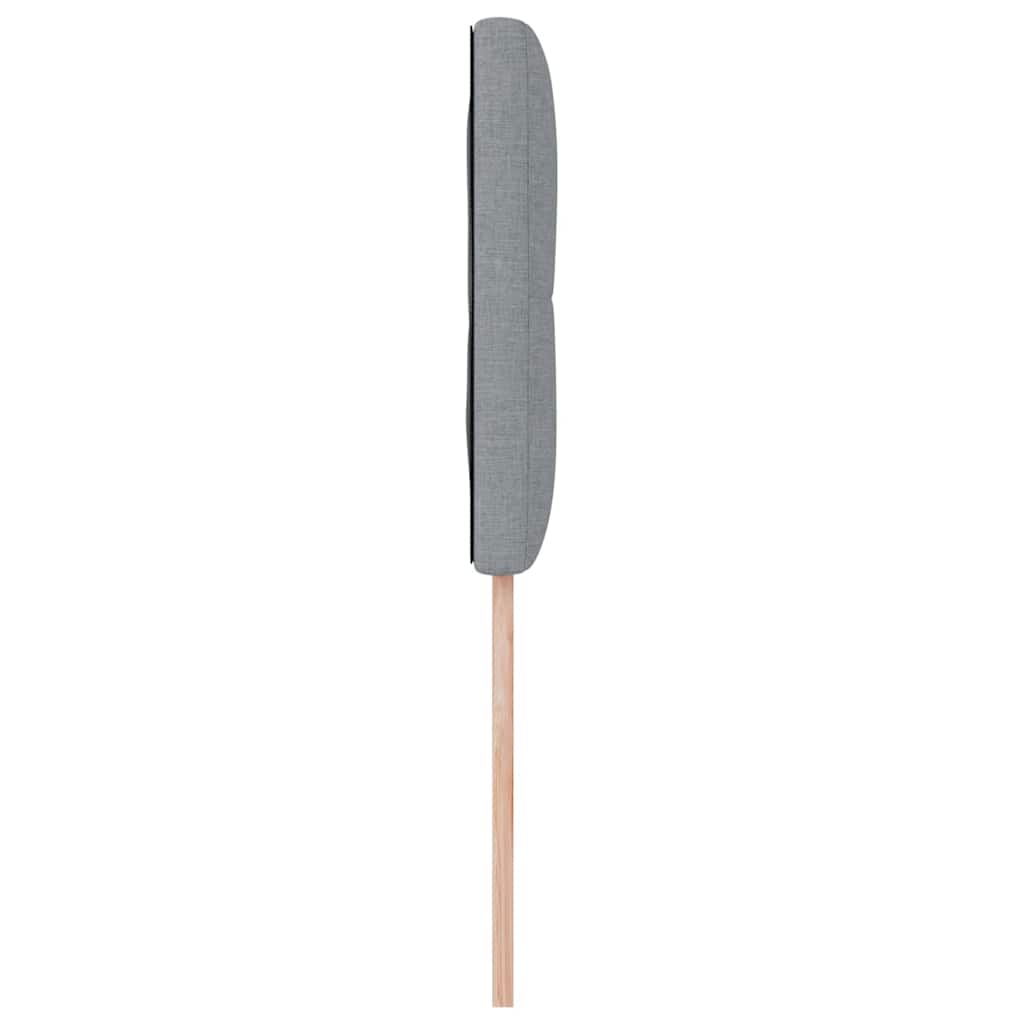 Led Sengegavl Med Led -strimmellys Manuel Lysegrå 100 Cm Stof - Billede 6