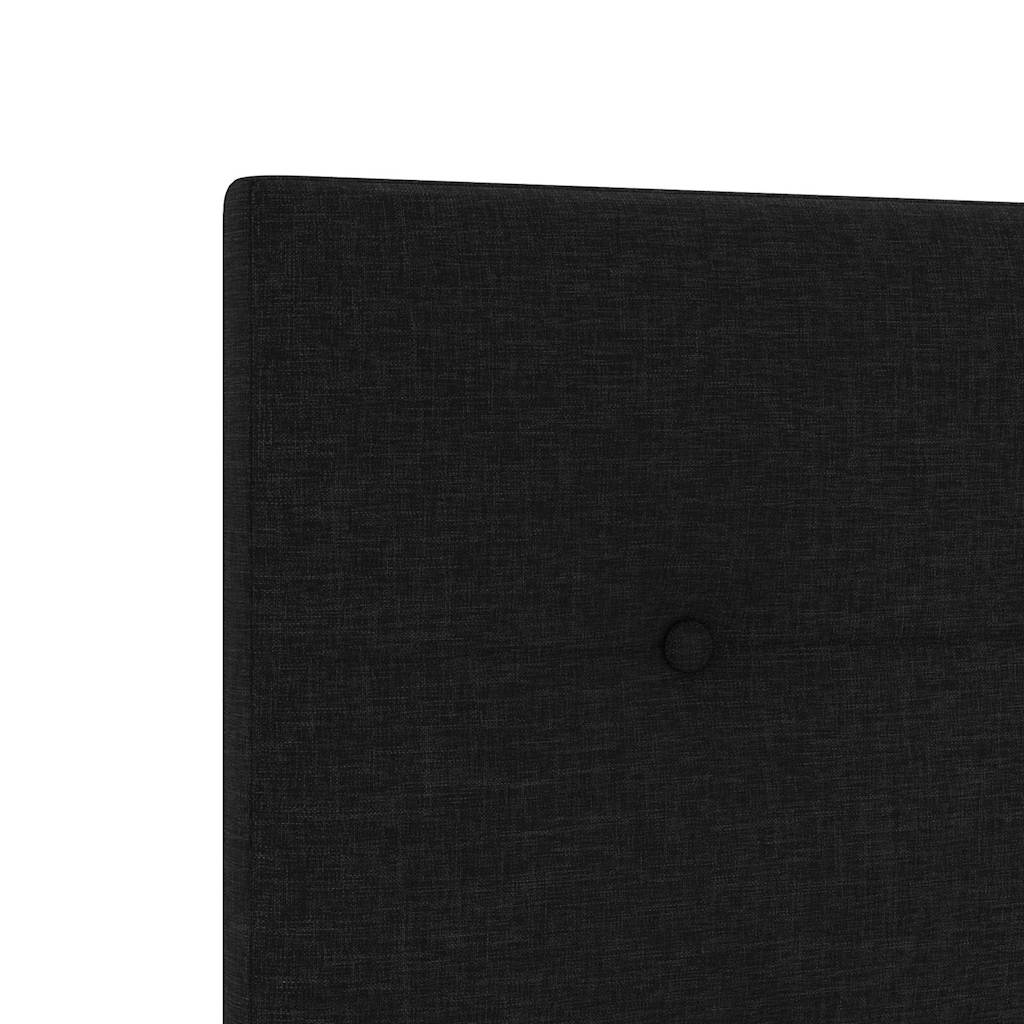 Led Sengegavl Med Led -strimmellys Manuel Sort 100 Cm Stof - Billede 8