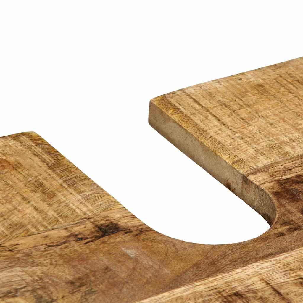 Badeværelsesmøbel Sæt 2 Pcs Brun 55 X 35 X 60 Cm Rå Mango Træ - Billede 9