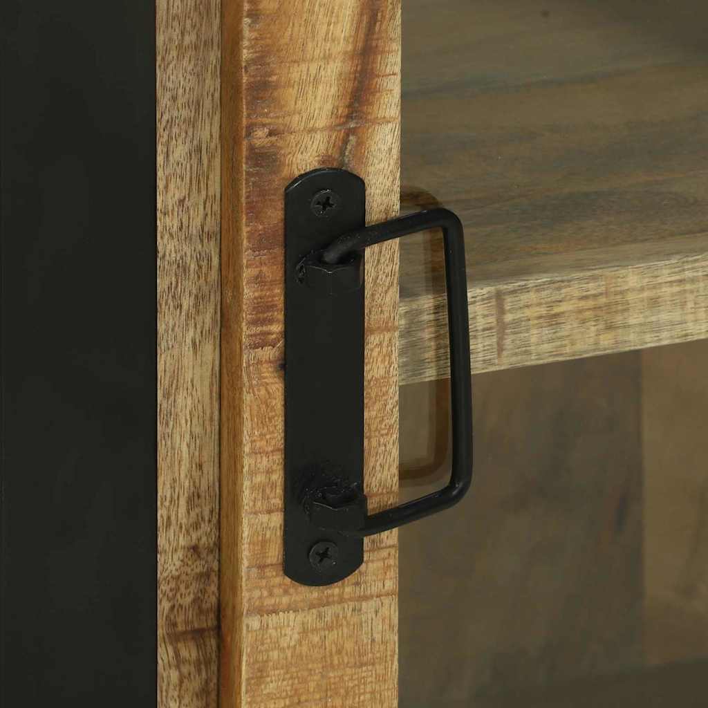 Badeværelsesmøbel Sæt Vægmonteret 4 Pcs Brun Massivt Mangotræ - Billede 13