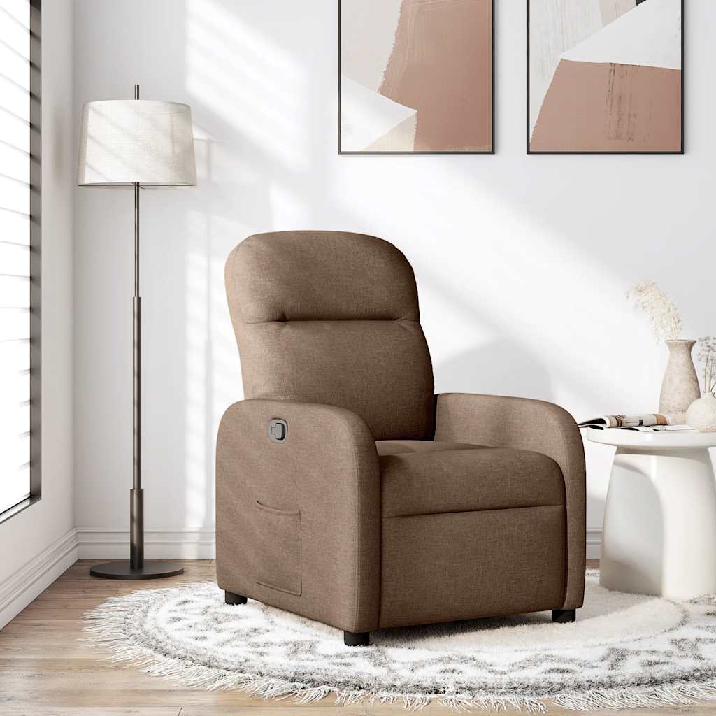 Massagestol Stof Brun