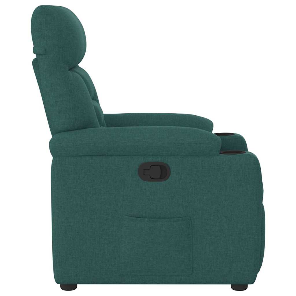 Massagestol Stof Mørkegrøn