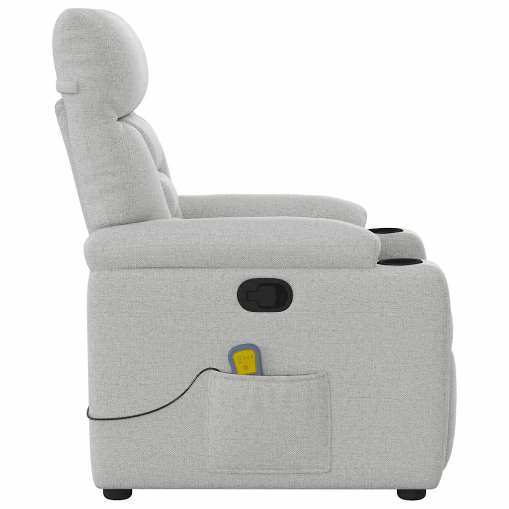Massagestol Stof Skygrå