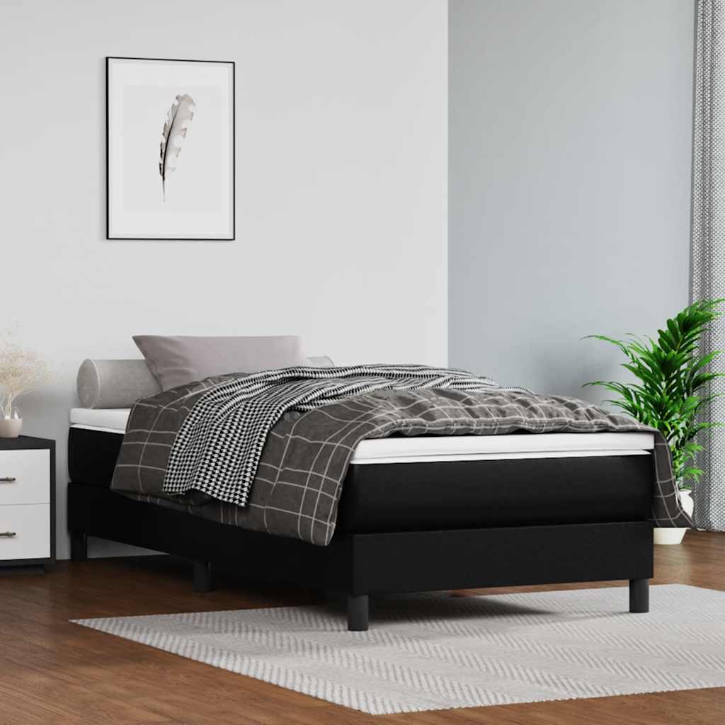 Springmadras Med Pocketfjedre 80X200X20 Cm Kunstlæder