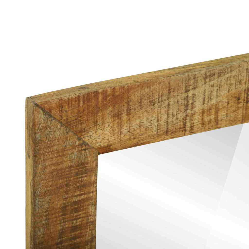 Badeværelsesspejl Brun 50 X 22 X 70 Cm Massivt Groft Mango Træ - Billede 7