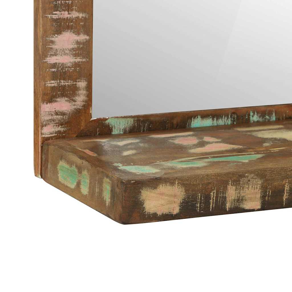 Badeværelsesspejl Brun 50 X 22 X 70 Cm Solid Genbrugs Wood - Billede 8
