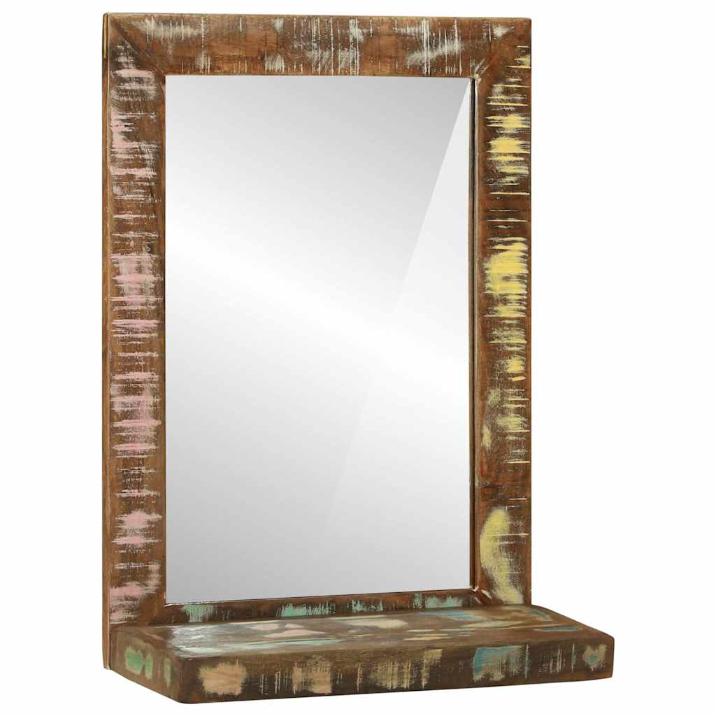Badeværelsesspejl Brun 50 X 22 X 70 Cm Solid Genbrugs Wood - Billede 3