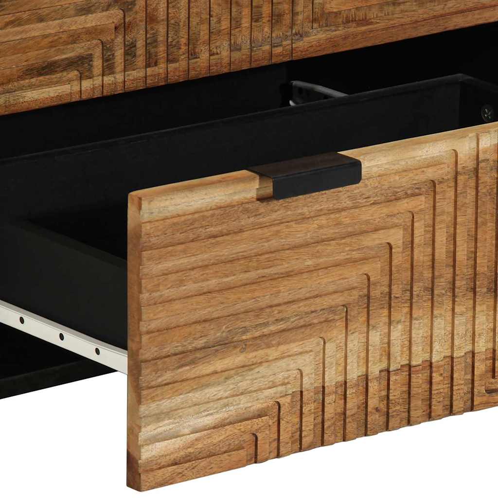 Skænk 2 Pcs Brun 60 X 33 X 75 Cm Massivt Akacietræ - Billede 8