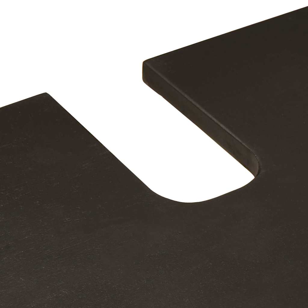 Badeværelsesmøbelsæt Med Dør 2 Pcs Sort Og Guld 62 X 33 X 58 Cm - Billede 8