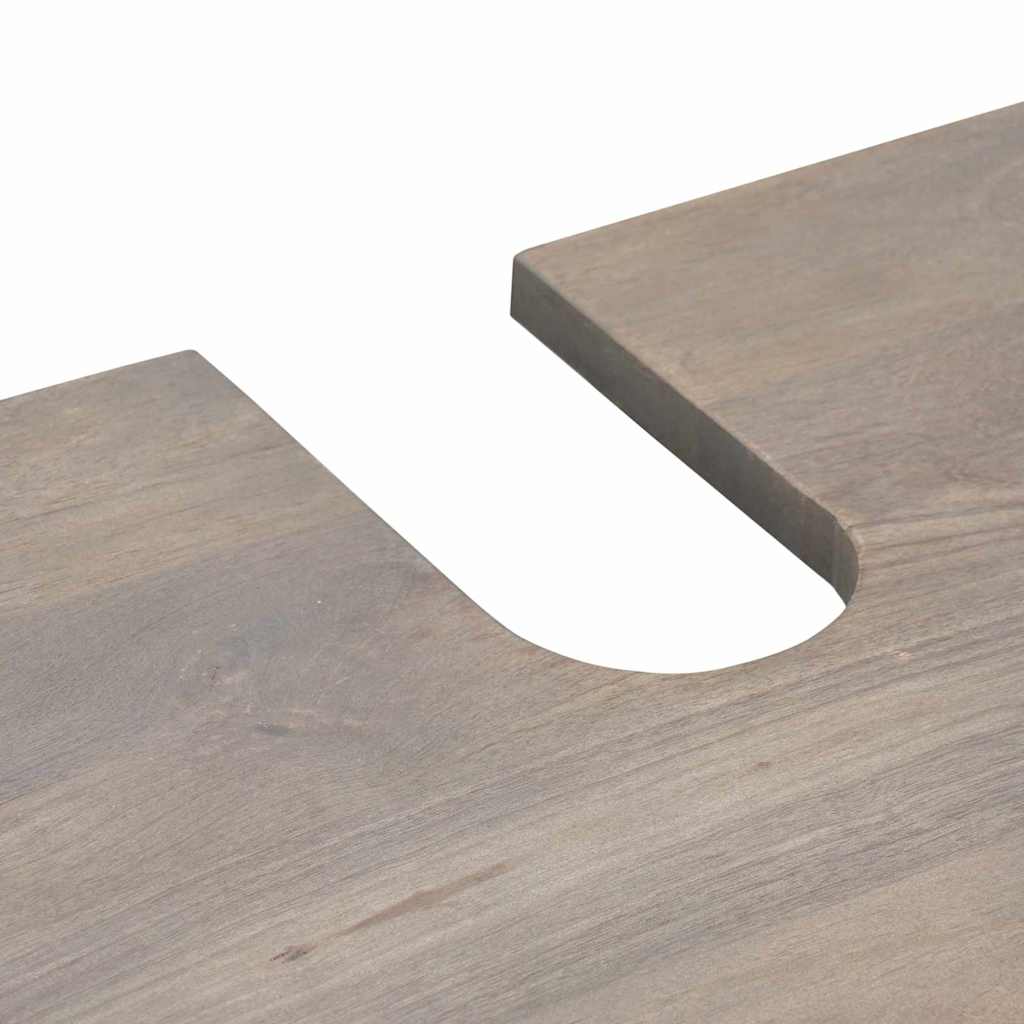 Badeværelsesmøbel Sæt Med Skuffe 4 Pcs Grå 62 X 33 X 58 Cm - Billede 10