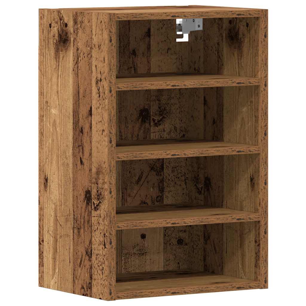Væghængt 40X29,5X60 Cm Konstrueret Træ Antikt Trælook Gammelt Træ