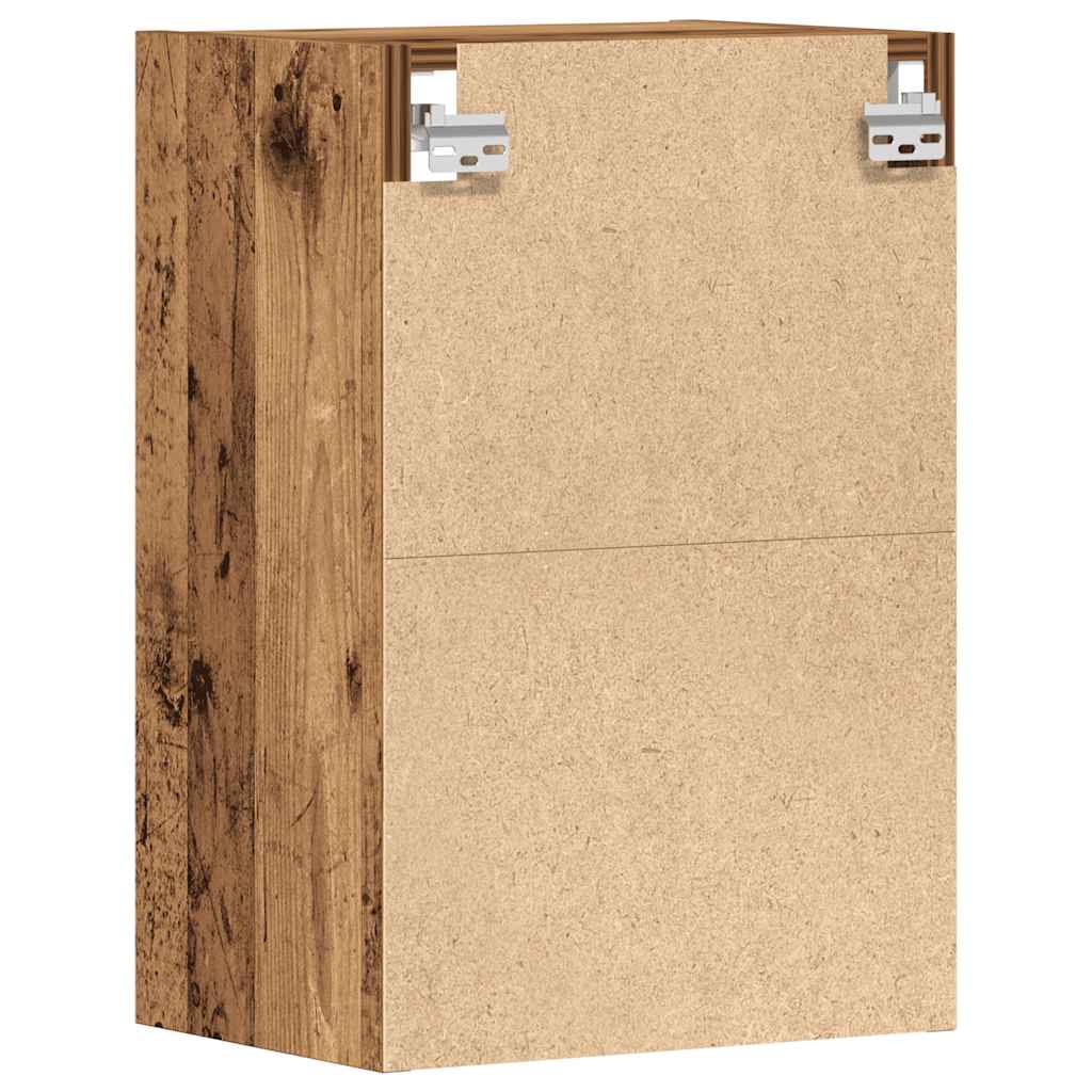 Væghængt 40X29,5X60 Cm Konstrueret Træ Antikt Trælook Gammelt Træ