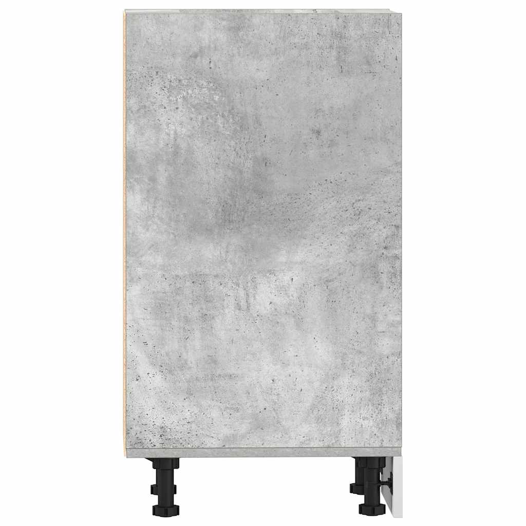 Underskab 20X44,5X81,5 Cm Konstrueret Træ Betongrå