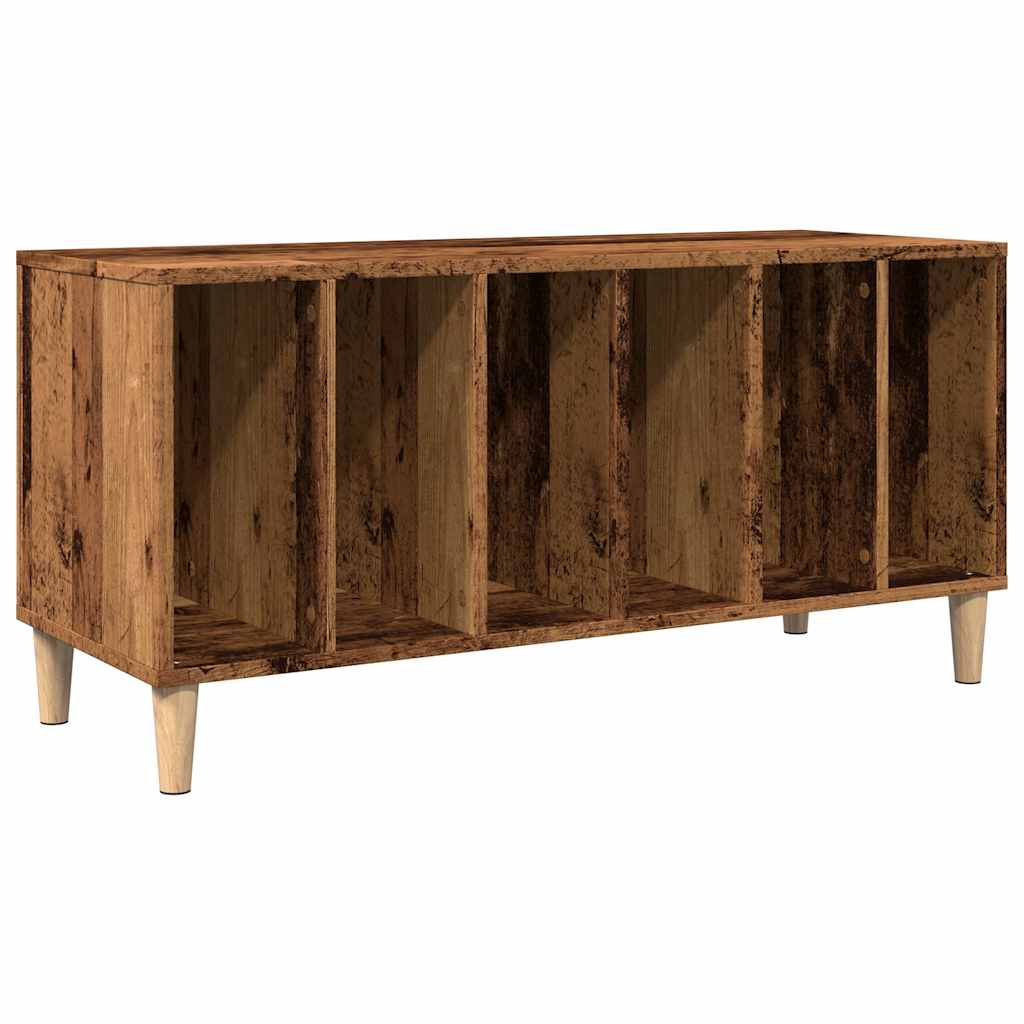 Vinylskab 100X38X48 Cm Konstrueret Træ Antikt Trælook
