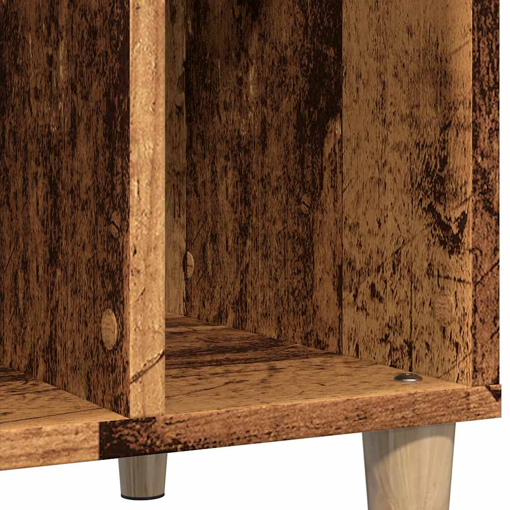 Vinylskab 100X38X48 Cm Konstrueret Træ Antikt Trælook