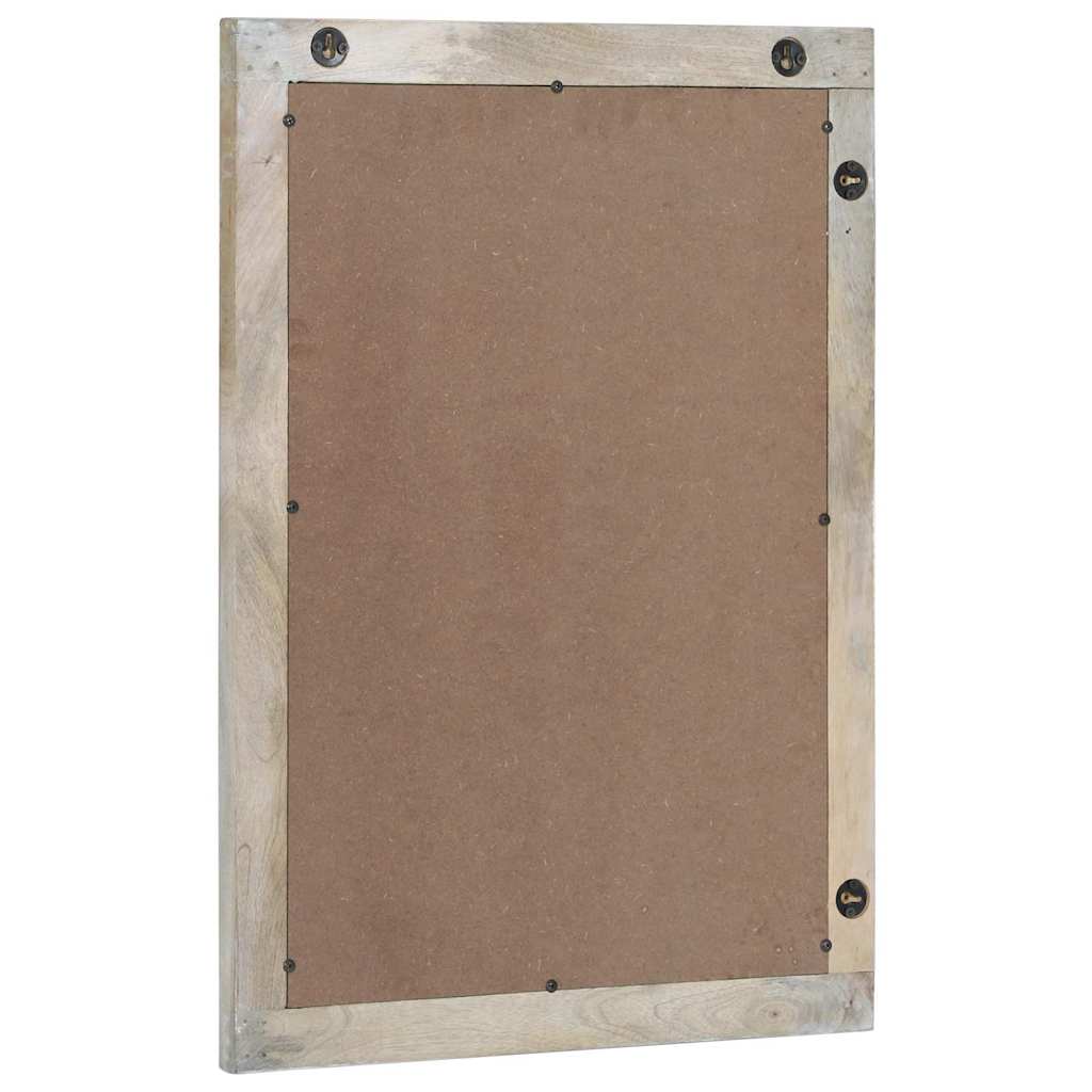 Badeværelsesspejl Brun 50 X 2.5 X 70 Cm Massiv Mango Træ, Glas - Billede 3