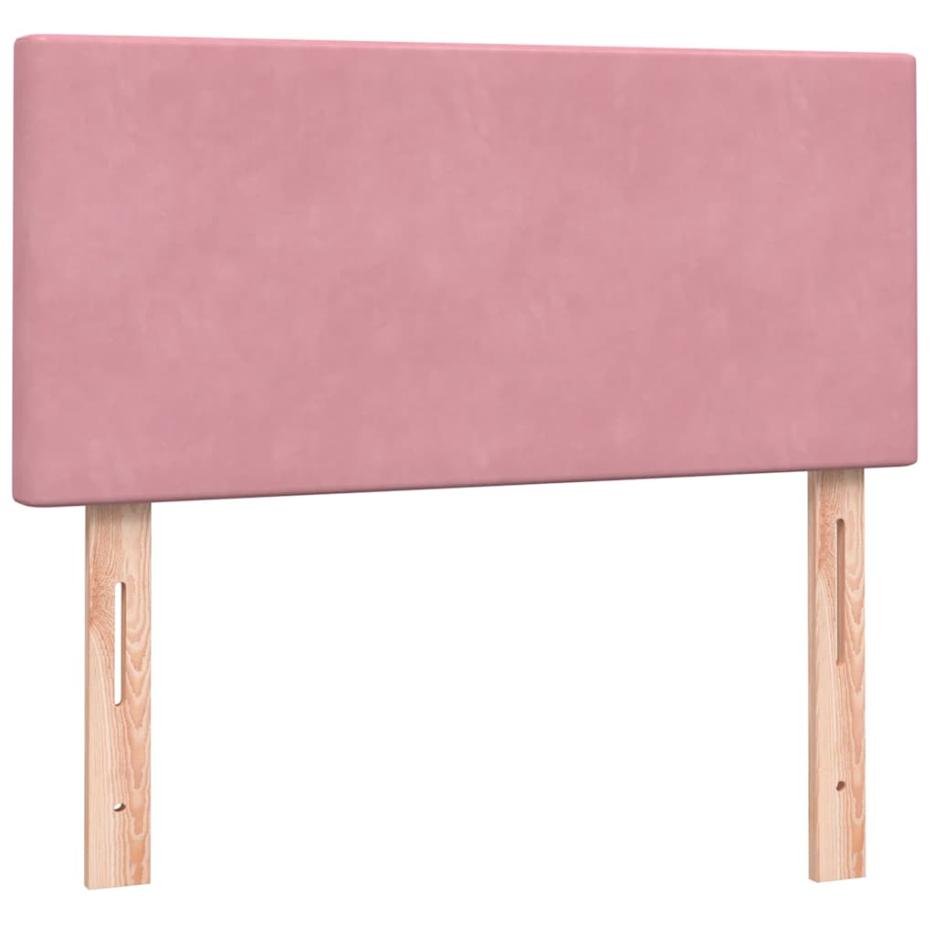 Kontinentalseng Med Madras Velour Lyserød