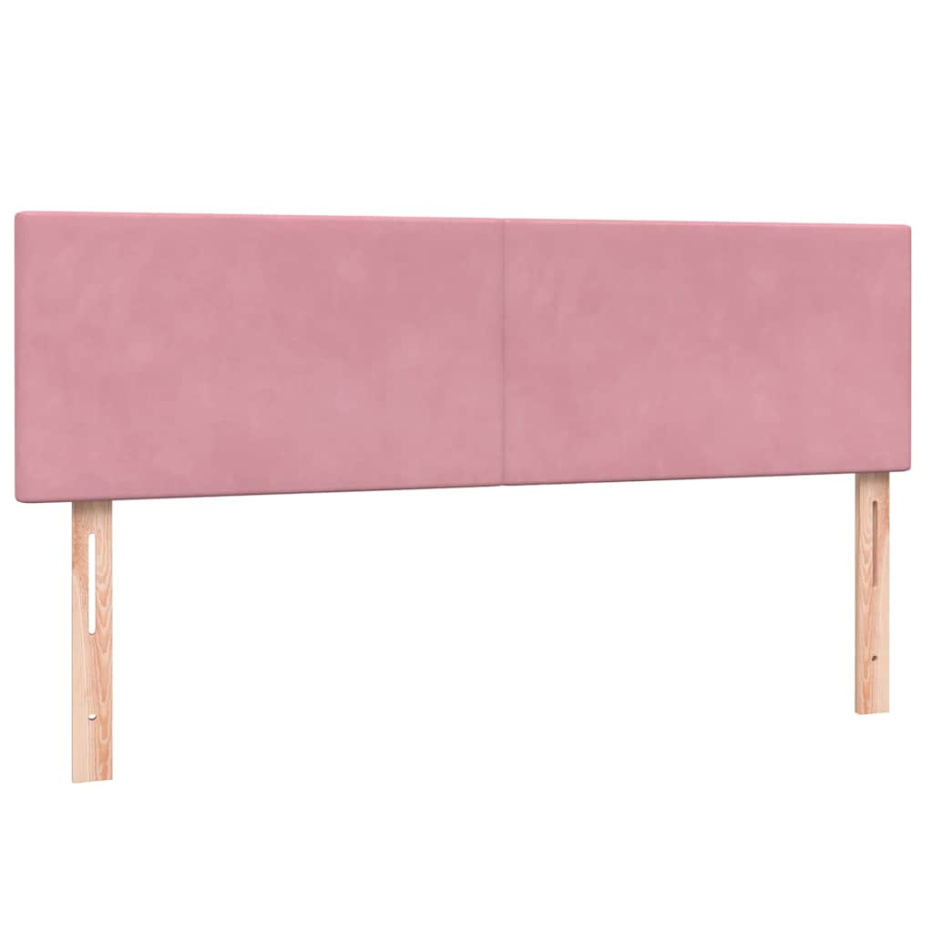 Kontinentalseng Med Madras Velour Lyserød
