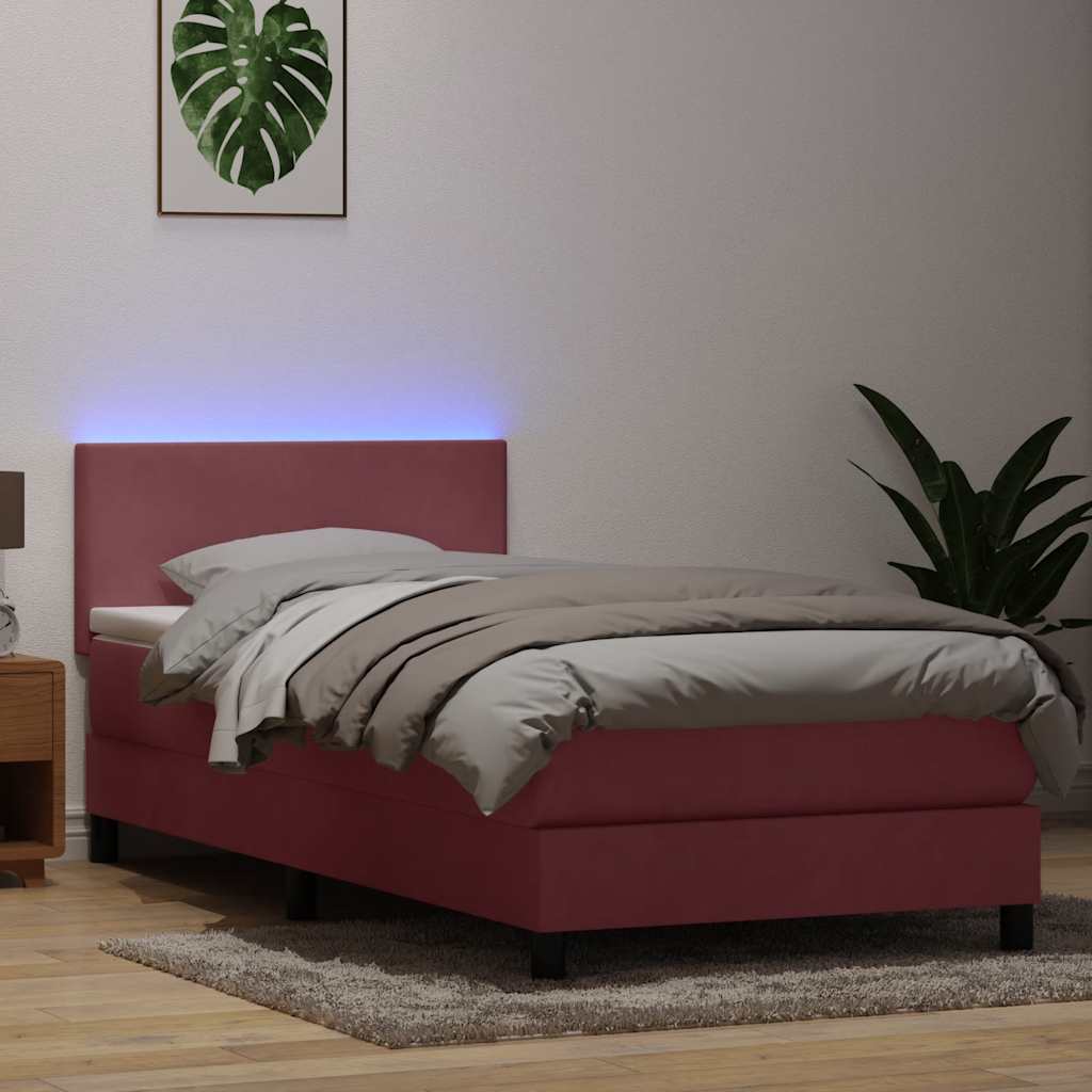 Kontinentalseng Med Madras Velour Lyserød