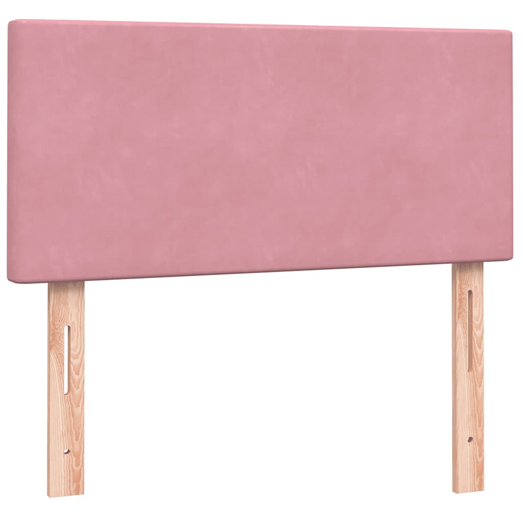 Kontinentalseng Med Madras Velour Lyserød