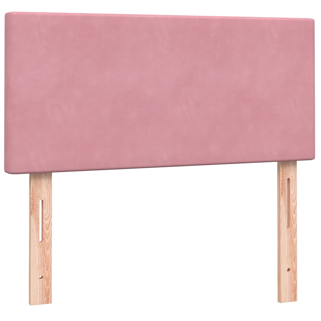 Kontinentalseng Med Madras Velour Lyserød