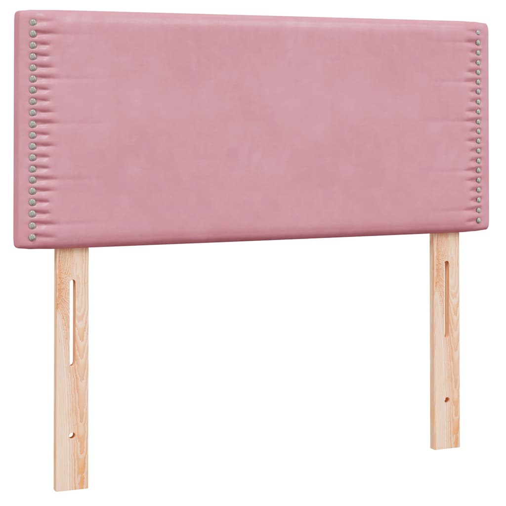 Kontinentalseng Med Madras Velour Lyserød