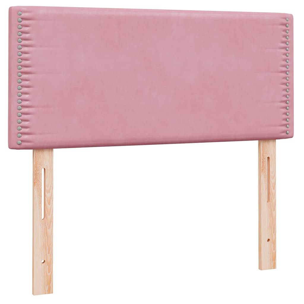 Kontinentalseng Med Madras Velour Lyserød