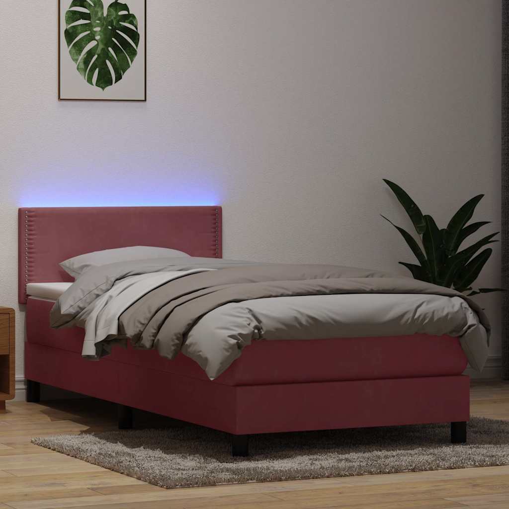 Kontinentalseng Med Madras Velour Lyserød