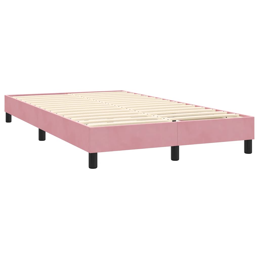 Kontinentalseng Med Madras 120x220 Velour Lyserød - Billede 6