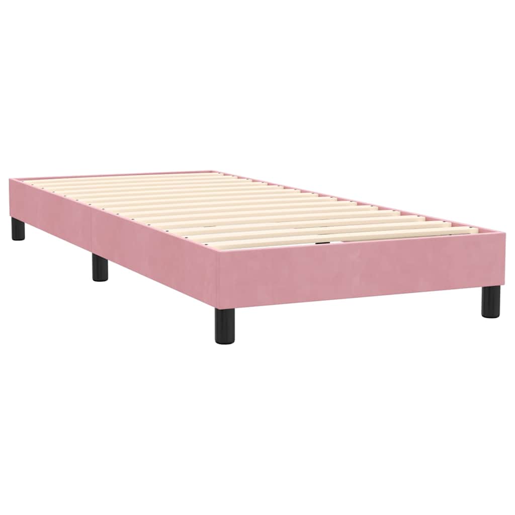 Kontinentalseng Med Madras Velour Lyserød