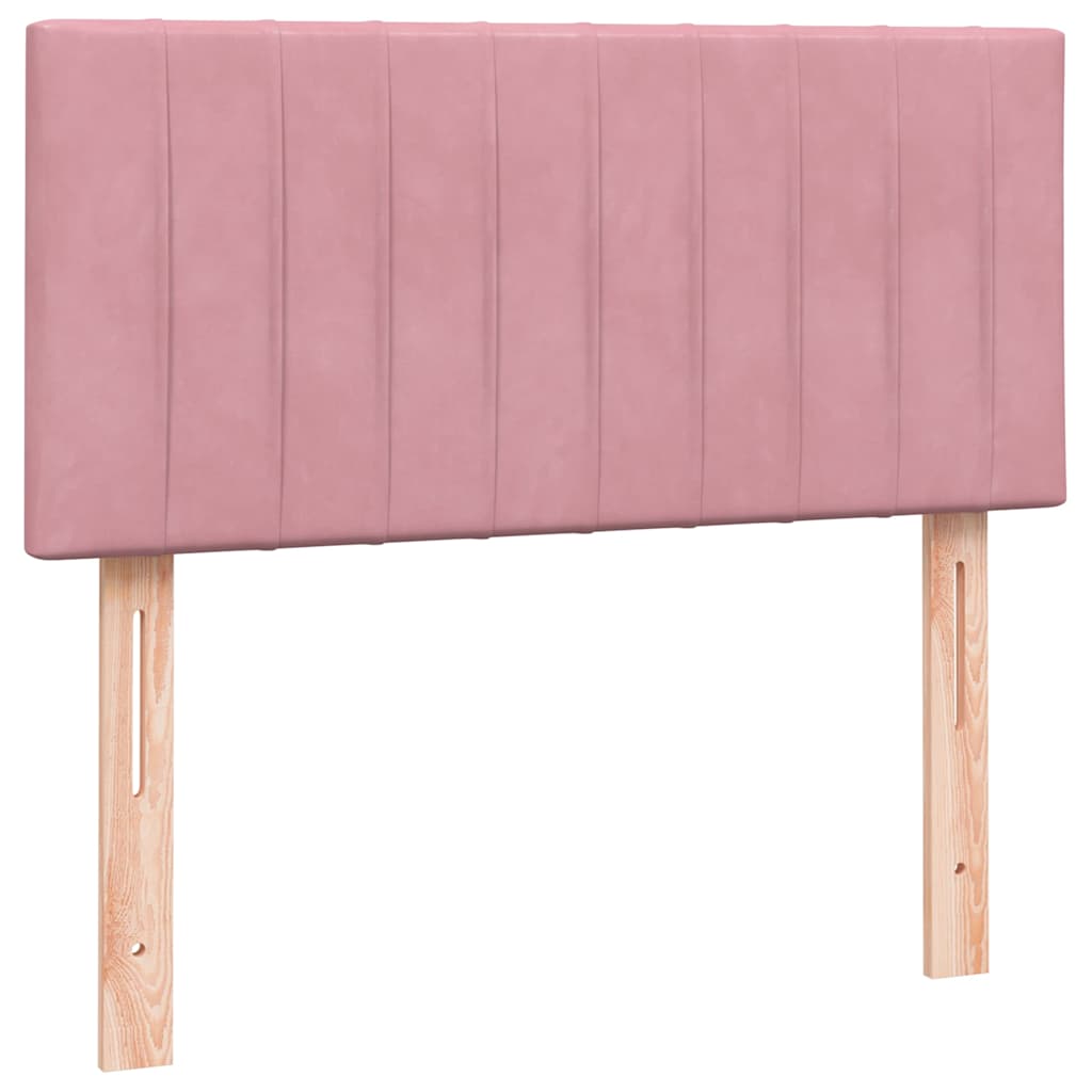 Kontinentalseng Med Madras Velour Lyserød