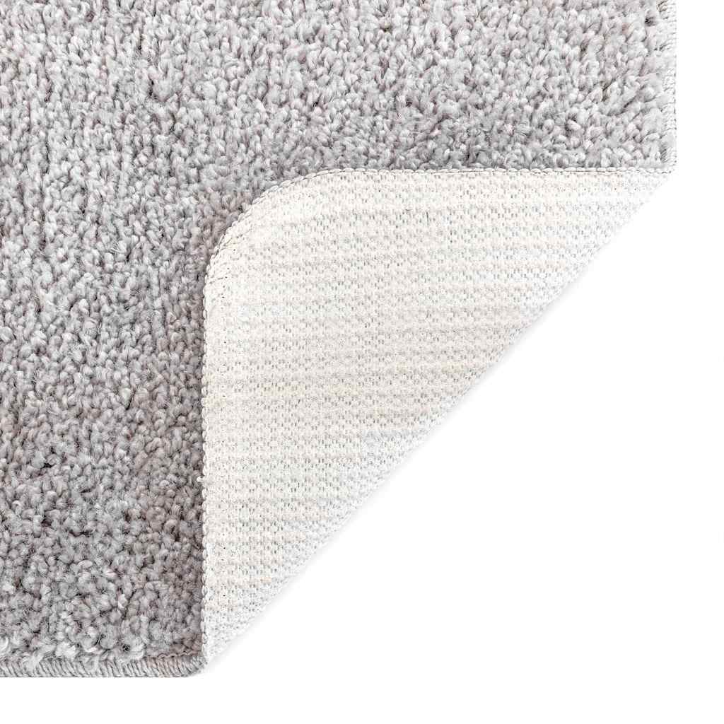Anti-slip Shaggy Tæppe Grå 200 X 200 Cm Pp - Billede 5
