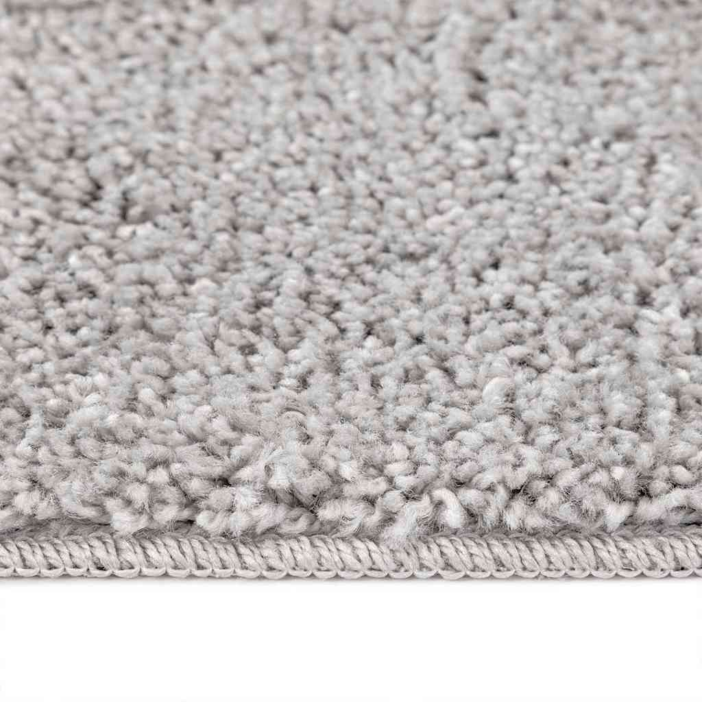 Anti-slip Shaggy Tæppe Grå 200 X 200 Cm Pp - Billede 7