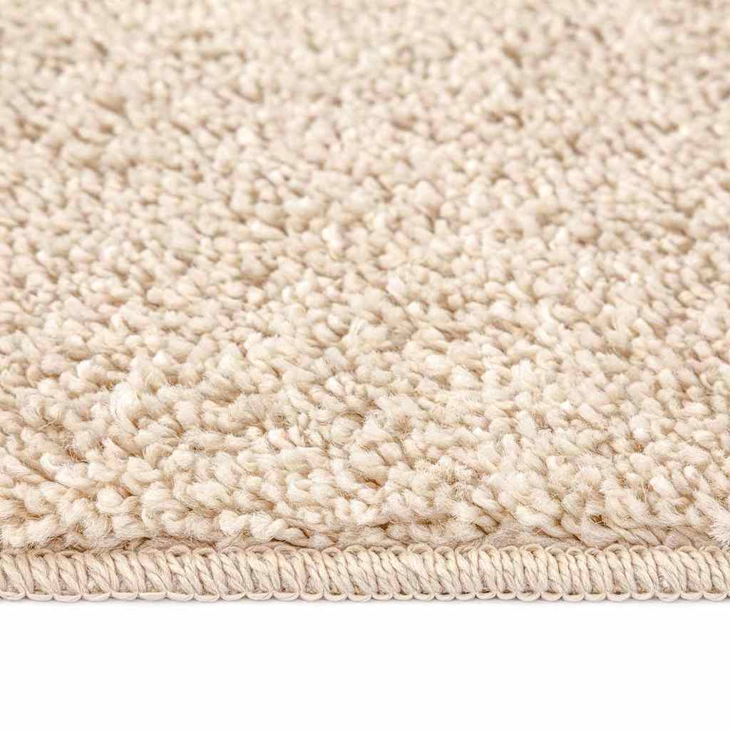 Anti-slip Shaggy Tæppe Creme 120 X 120 Cm Pp - Billede 7
