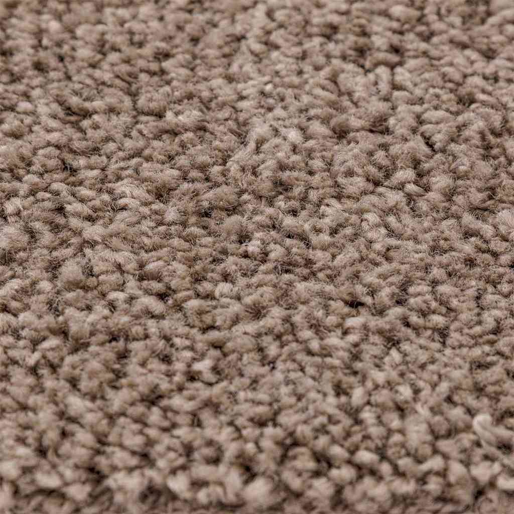 Anti-slip Shaggy Tæppe Brun 120 X 120 Cm Pp - Billede 6