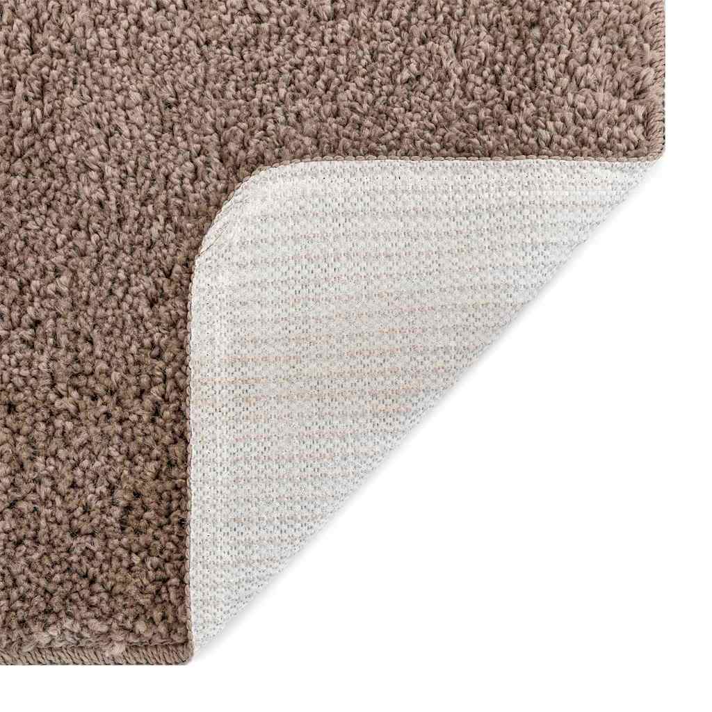 Skridsikker Badeværelsesmåtte Med Toiletudskæring Brun - Billede 5