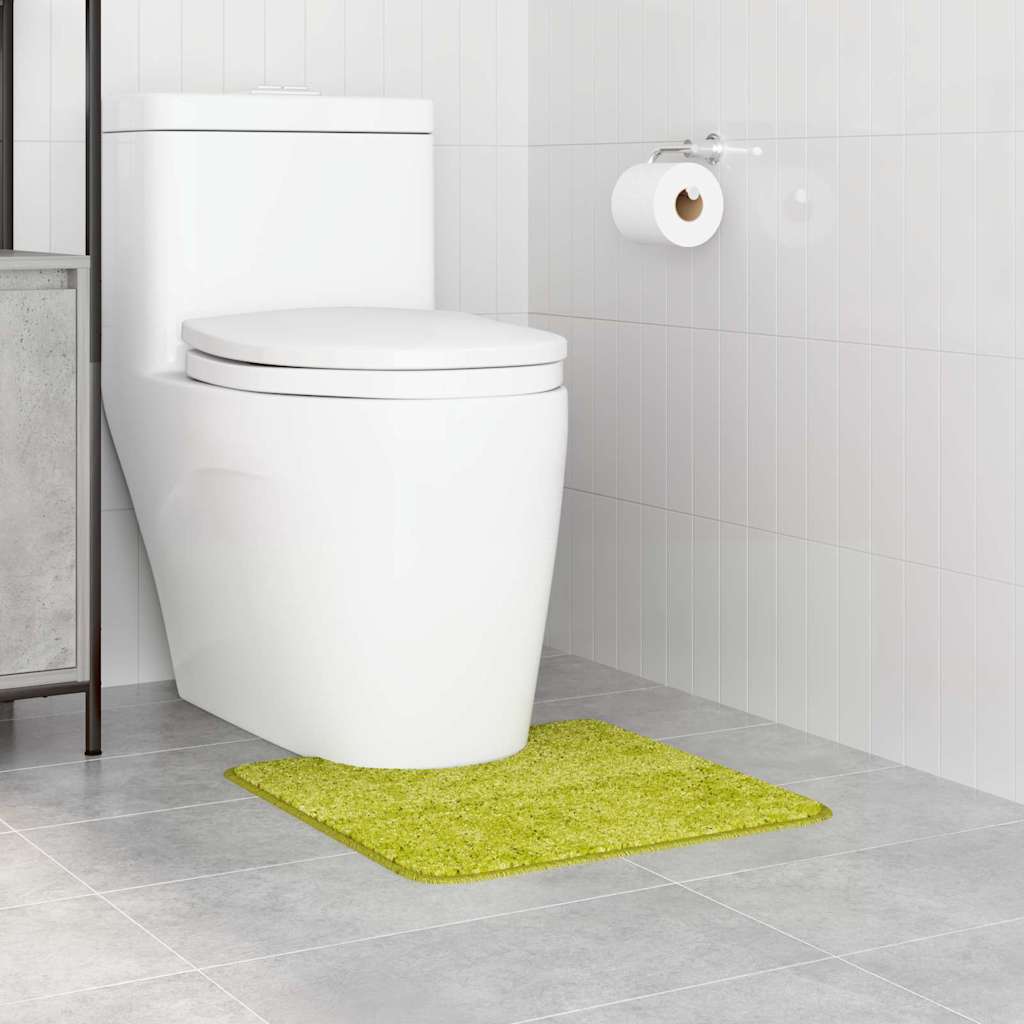 Skridsikker Badeværelsesmåtte Med Toiletudskæring Grøn - Billede 3