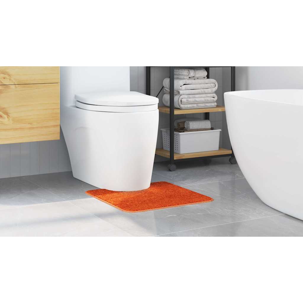 Skridsikker Badeværelsesmåtte Med Toiletudskæring Orange - Billede 4
