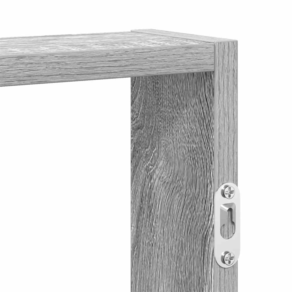 Væghylde 43x9x60 Cm Konstrueret Træ Grå Sonoma-eg - Billede 7