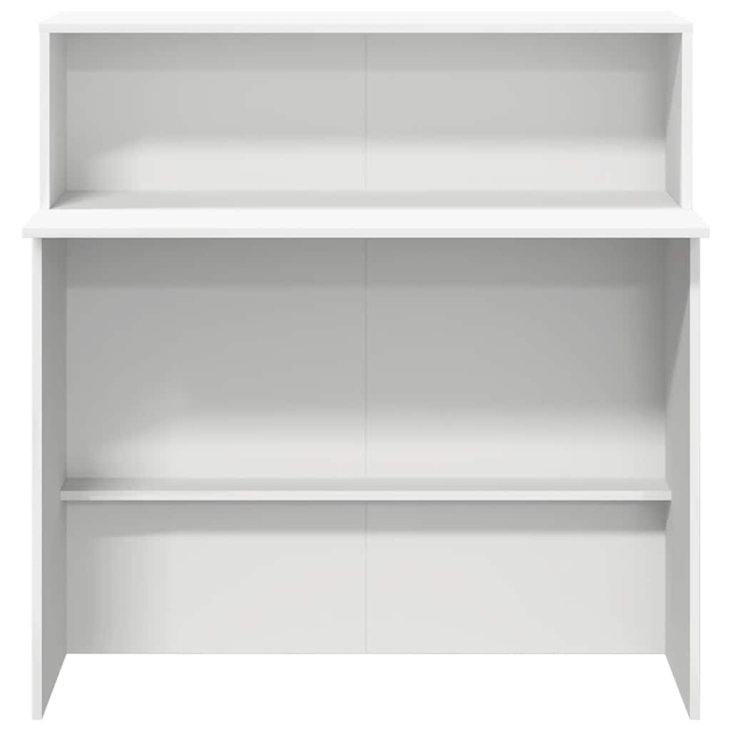 Receptionsskranke 100X50X103,5 Cm Konstrueret Træ Beton Grå