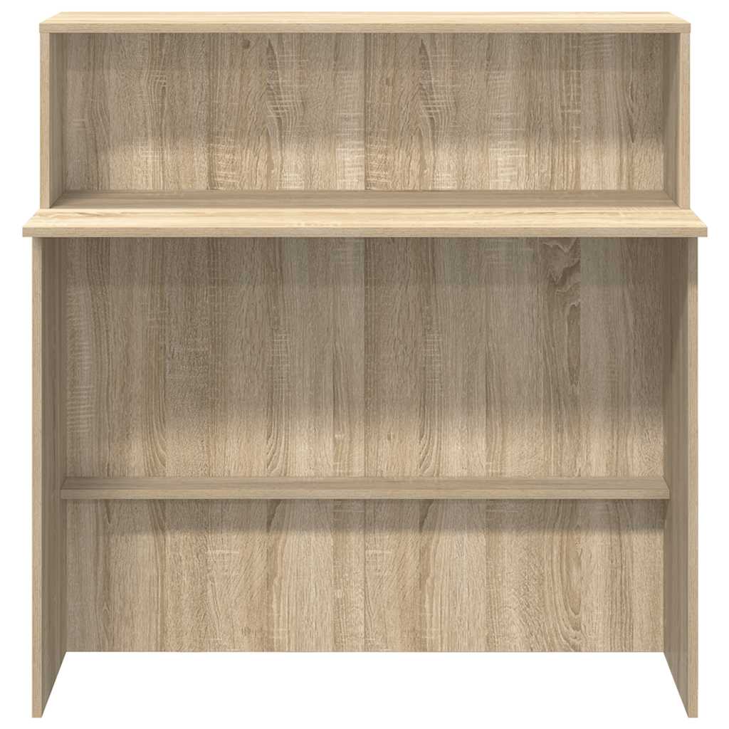 Receptionsskranke 100X50X103,5 Cm Konstrueret Træ Beton Grå