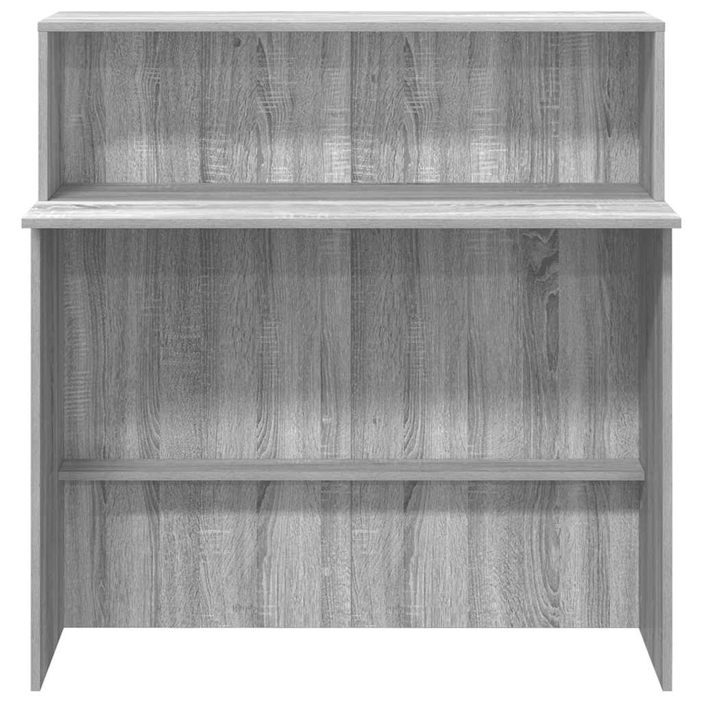 Receptionsskranke 100X50X103,5 Cm Konstrueret Træ Beton Grå