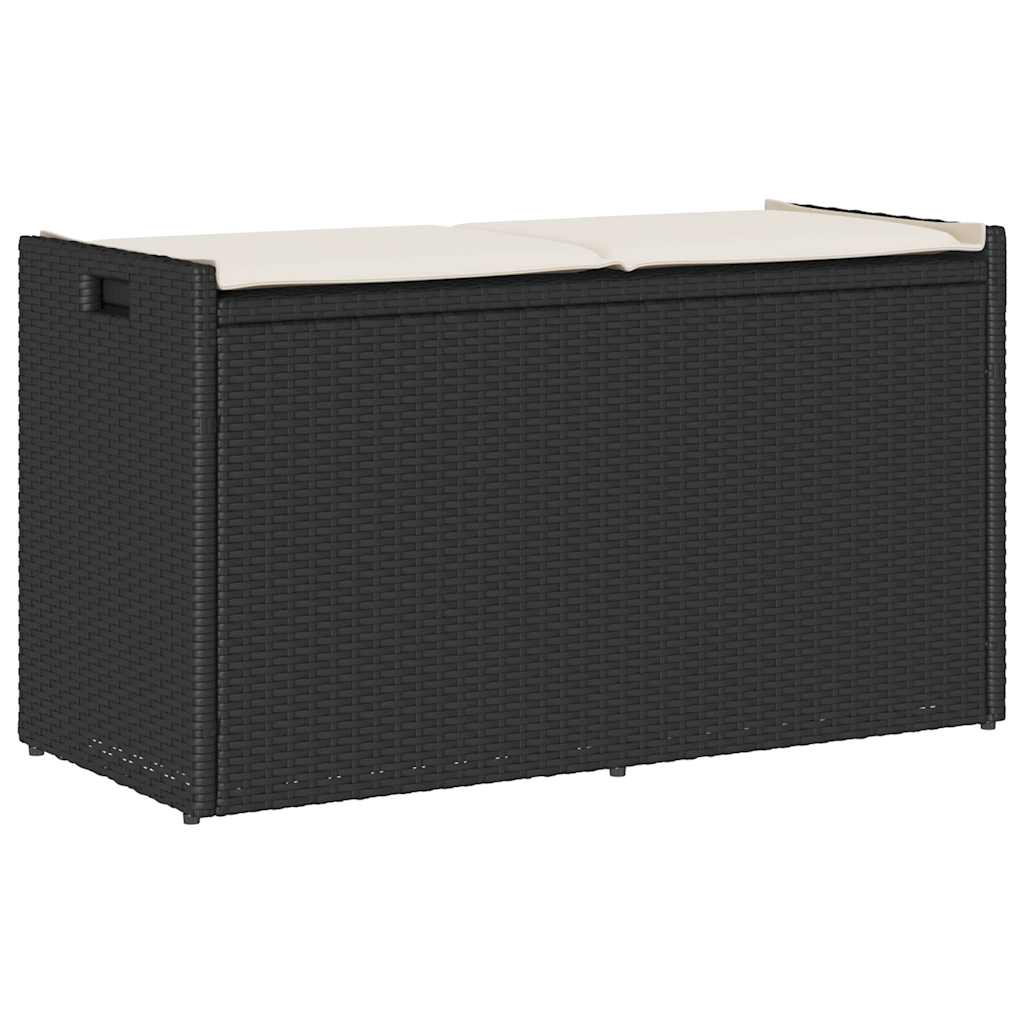 Udendørs Opbevaringsbænk Med Hynde 100 Cm Polyrattan - Variant 4104060