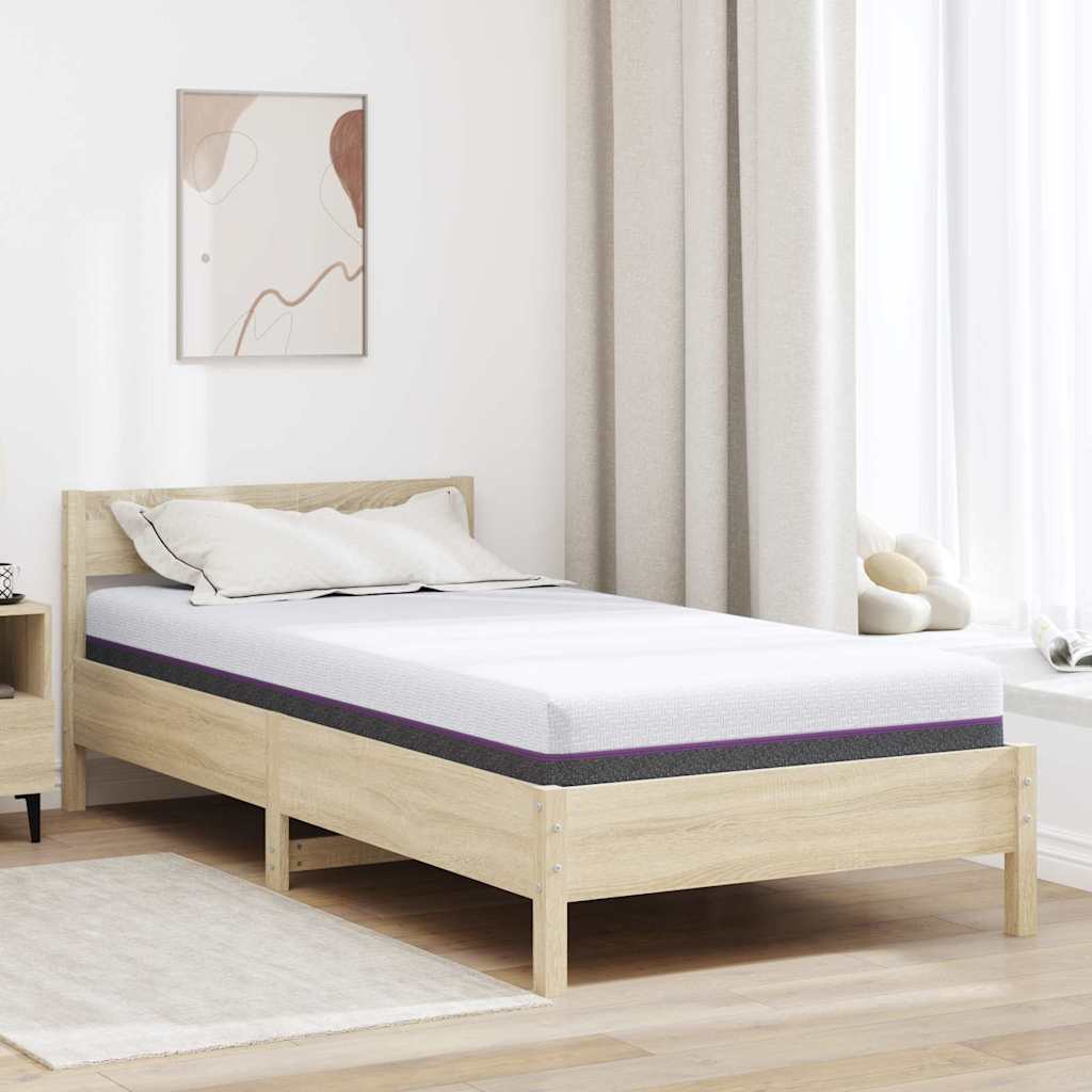 Madras Hvid, Grå 90 190 Cm Skum - Hovedbillede