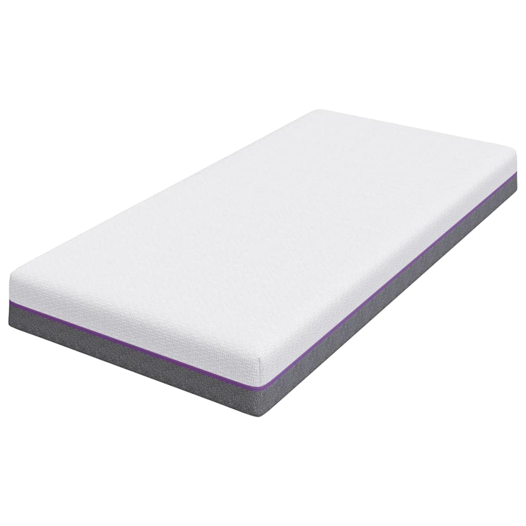 Madras Hvid, Grå 90 190 Cm Skum - Billede 4