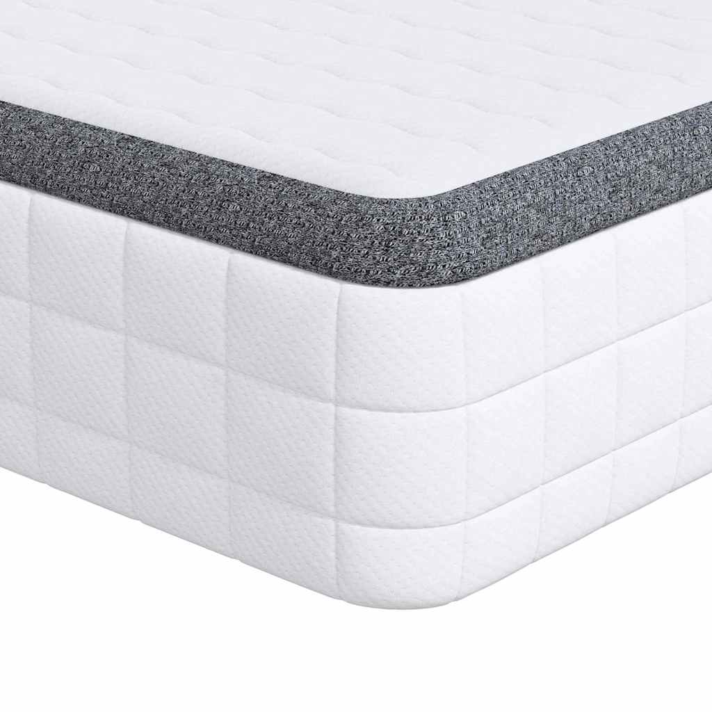 Madras Hvid, Grå 90 190 Cm Strikket Stof - Billede 2
