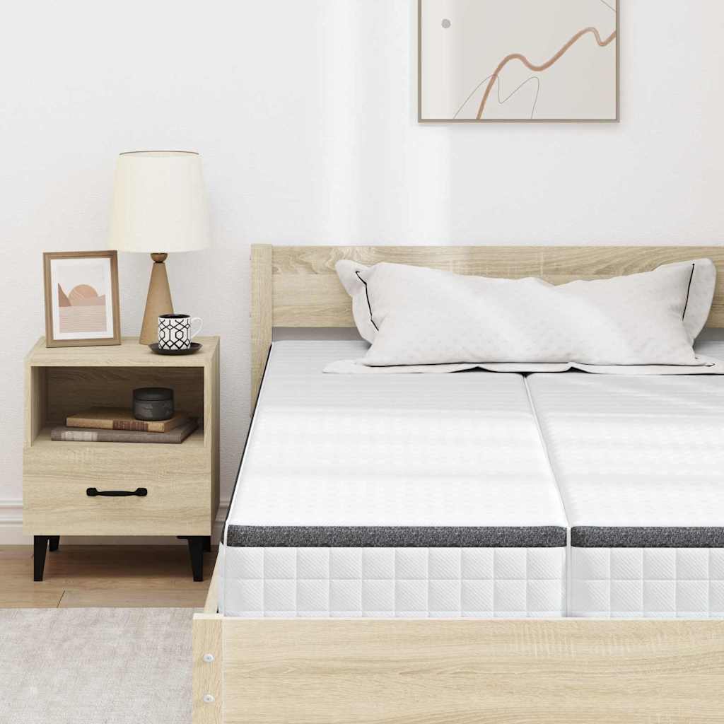 Madras 2 Pcs Hvid, Grå 60 200 Cm Strikket Stof - Billede 7
